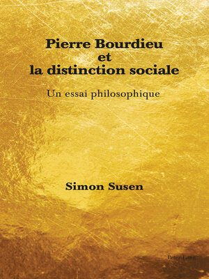 cover image of Pierre Bourdieu et la distinction sociale